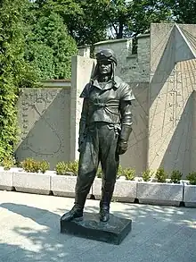 Statue de Milan Rastislav Štefánik sur la colline de Petřín à Prague