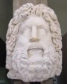 Tête de Zeus (fin du Ier début du IIe siècle) retrouvée près de la Porta Giovia