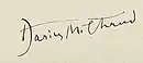 Signature de Darius Milhaud