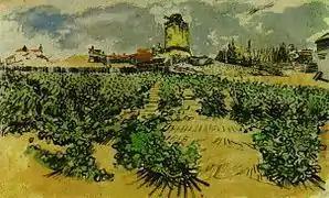 Le moulin de Daudet par van Gogh