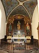 La chapelle de saint Joseph et son retable.