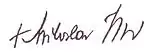 Signature de Miloslav Vlk