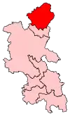 circonscription de taille moyenne situé dans le nord du comté.