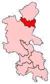 circonscription de taille moyenne situé dans le nord du comté.