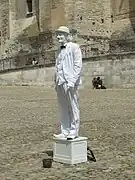 Homme statue à Avignon, France.