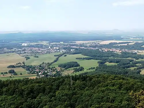 Mimoň : vue générale.