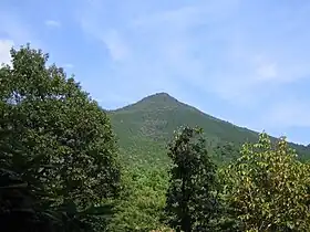 Vue du mont Mimuro depuis le sud.