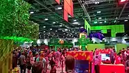 Grande salle d'exposition lors de la Minecon 2015