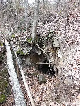 Ancienne mine, 800 mètres au sud-ouest du village. Les gîtes de fer de Vernet (et des gîtes de fluor associés) sont souvent trouvés dans des marbres d'une formation du Cambrien (plus de 500 Ma). Toutefois, il semble probable que les minéralisations elles-mêmes sont hercyniennes (il y a environ 300 Ma).