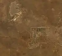 Mine d'Orapa vue par satellite en 1991
