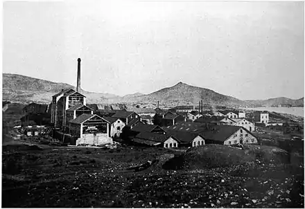 Usine de la Compagnie française des mines du Laurion, aux alentours de 1890