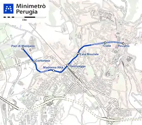 Image illustrative de l’article Mini-métro de Pérouse