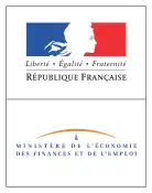 Logo du ministère de l'Économie, des Finances et de l'Emploi entre mai 2007 et novembre 2010.