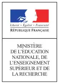 Logo du ministère de l’Éducation nationale, de l’Enseignement supérieur et de la Recherche entre 2014 et 2017.