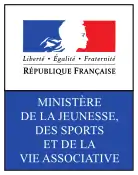Logo du ministère de la Jeunesse, des Sports et de la Vie Associative en 2004-2007.