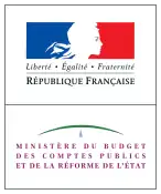 Logo du ministère du Budget, des Comptes Publics et de la Réforme de l'État en 2011-2012.