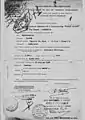 Demande de visa de Zareh Tchouhadjian au Ministère du Travail en 1926.