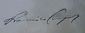 signature de Francisco Campos