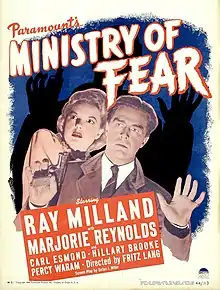 Description de l'image Ministry of Fear (1944) poster.jpg.