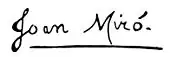 signature de Joan Miró