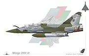 Mirage 2000D escadron 3/3 Ardennes.