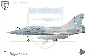 Mirage 2000C escadron 1/5 Vendée.