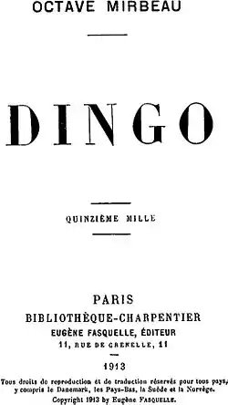 Image illustrative de l’article Dingo (roman)