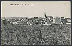 Carte postale de Mireval (1921).
