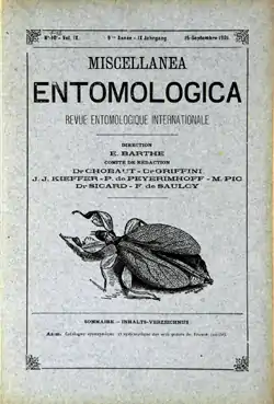 Image illustrative de l’article Miscellanea Entomologica