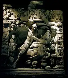 Bas-relief du mithraeum gallo-romain trouvé à Sarrebourg, conservé au musée de Metz.