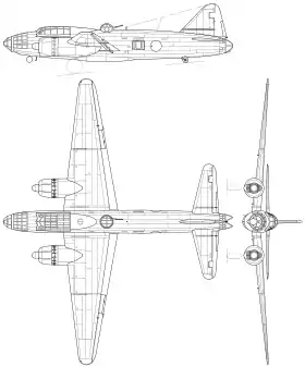 vue en plan de l’avion