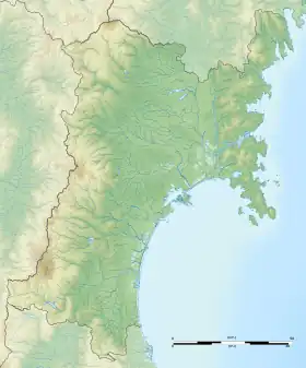Voir sur la carte topographique de la préfecture de Miyagi