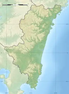 Voir sur la carte topographique de la préfecture de Miyazaki
