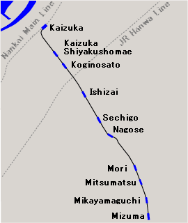 Voir la carte de la ligne.