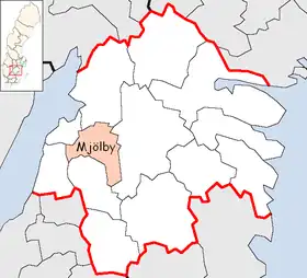 Localisation de Mjölby