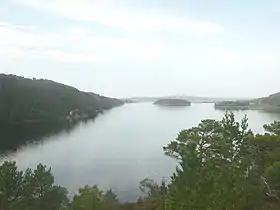 Vue de Mjosund et de l'île Grisvågøya