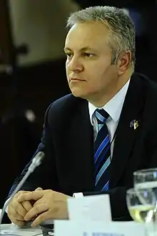Mlađan Dinkić, président de la coalition et ministre