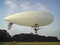 Ballon dirigeable à propulsion humaine