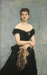 Portrait de sa belle-fille, Mme Louis Singer, née Thérèse Stern, peint par Paul Baudry.
