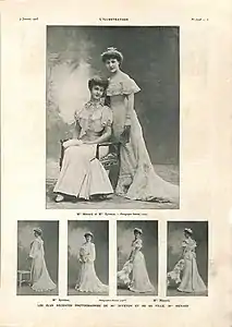 Mme Syveton et sa fille, Marguerite Ménard.