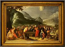 Moïse conduisant les Israélites en Terre promise, Vincent Adriaenssen, XVIIe s.