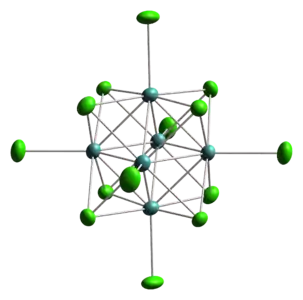 Structure de l'anion Mo6Cl142−.