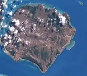 Photo satellite de l'île Moa