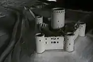 Maquette du château dans son état d'avant 1917.