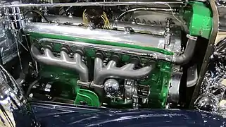 Moteur d'avion 8 cylindres en ligne Lycoming de Duesenberg J