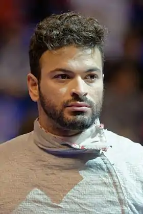 Mohamed Samandi à l'épreuve individuelle du Challenge International de Paris 2016.