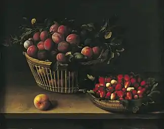 Corbeille de prunes et panier de fraises (1632)Musée des Augustins de Toulouse