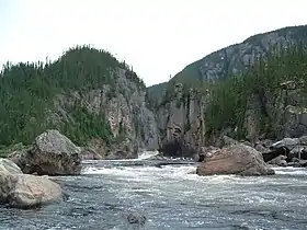 Photographie de la rivière Moisie sur la Côte-Nord.