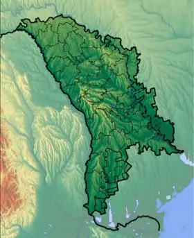 voir sur la carte de Moldavie