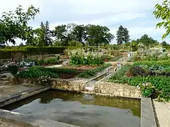 Potager du manoir de Sautet (Dordogne).